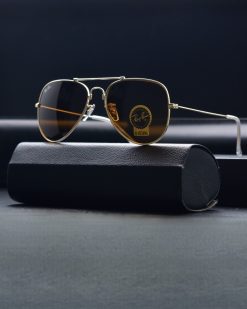 Alternative view of عینک ریبن خلبانی لنز شیشه سنگ فریم نشکن تیتانیوم کد (058) Ray Ban