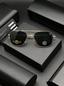 عینک آمریکایی لنز شیشه سنگ برند امریکن اپتیکال (056) American Optical - Image 12
