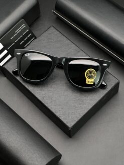 عینک با لنز شیشه سنگ برند ری بن کد(2140) Ray ban - Image 6