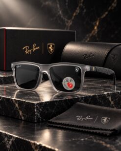 عینک با لنز پلاریزه مناسب رانندگی"ری بن فراری"کد(8357)Ray-Ban Ferrari - Image 7