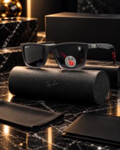 عینک با لنز پلاریزه مناسب رانندگی"ری بن فراری"کد(8357)Ray-Ban Ferrari - Image 17